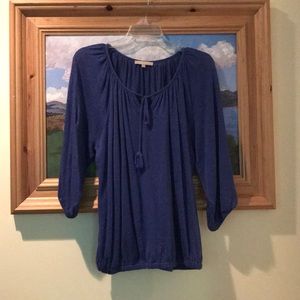 Joan Vass Linen Blouson Sweater